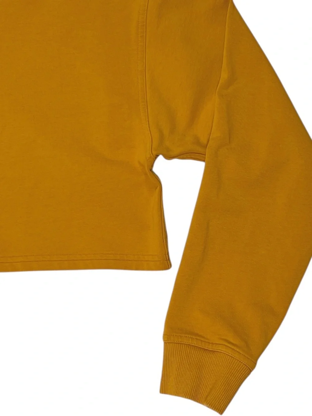 Lululemon All Yours Cropped Long Sleeve Crew in Fools Gold Size 6